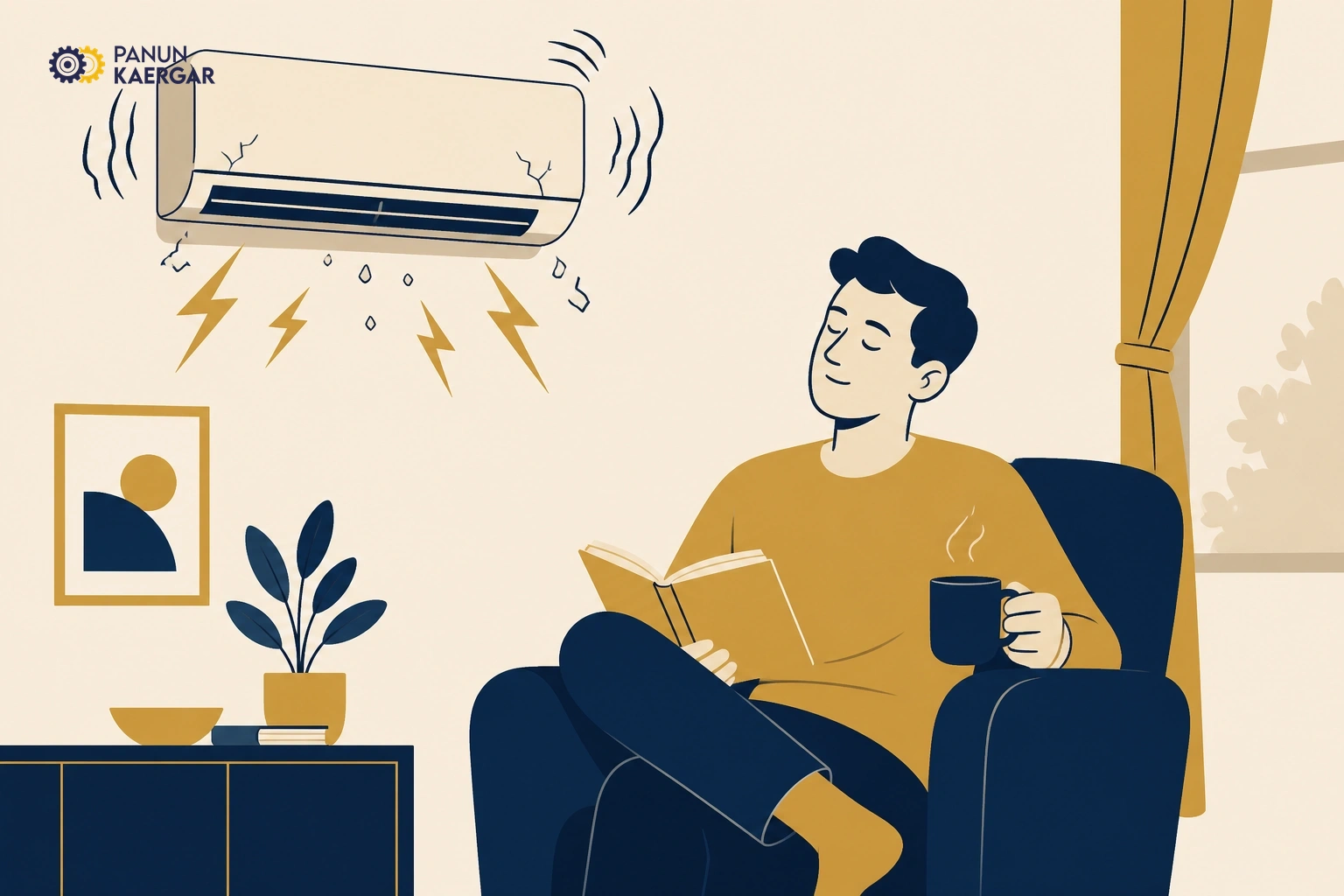 Split AC running while indoor unit makes loud banging noise ignored by family
