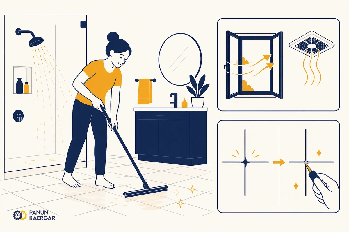 Simple prevention step for bathroom grout crumbling