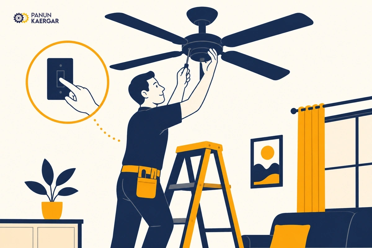 Simple prevention step for ceiling fan making noise