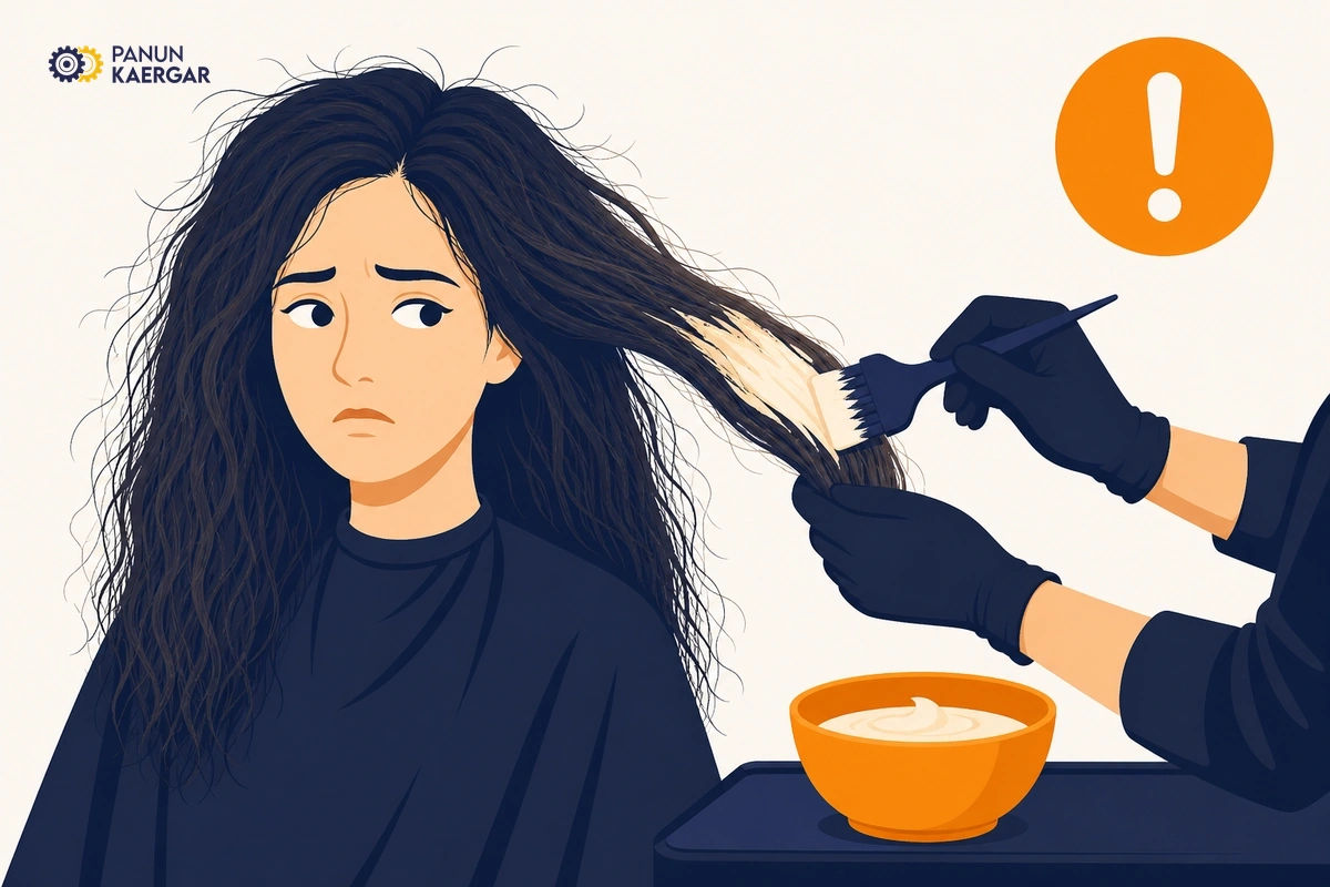 Bleach brush on already dry frizzy hair lengths