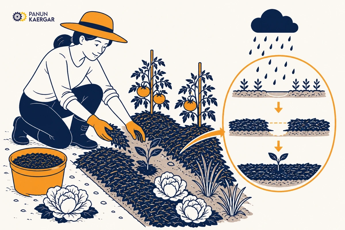 Simple prevention step for garden weeds taking over