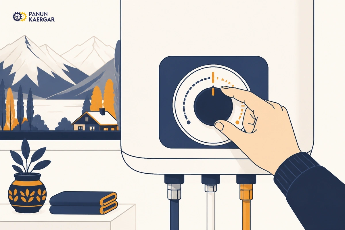Check thermostat setting — Set a sensible temperature and wait fifteen minutes; avoid maxing the dial to compensate