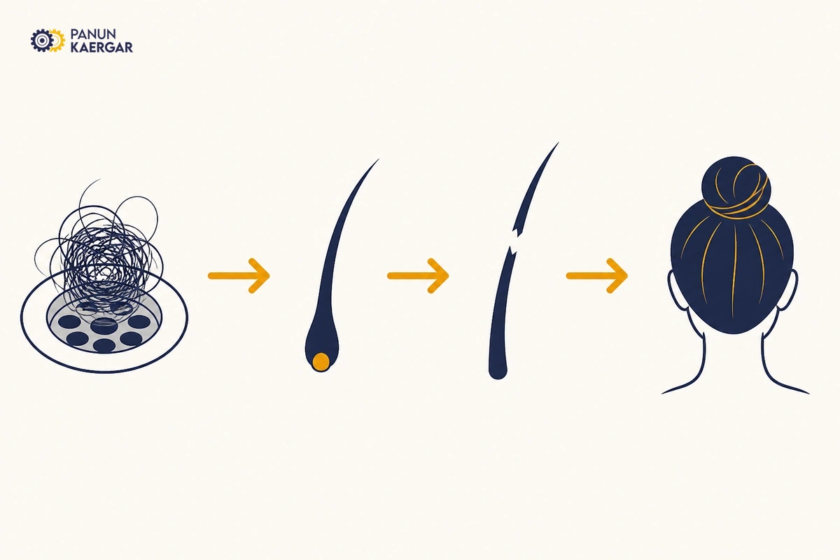 Diagnosis diagram for hairfall after every wash