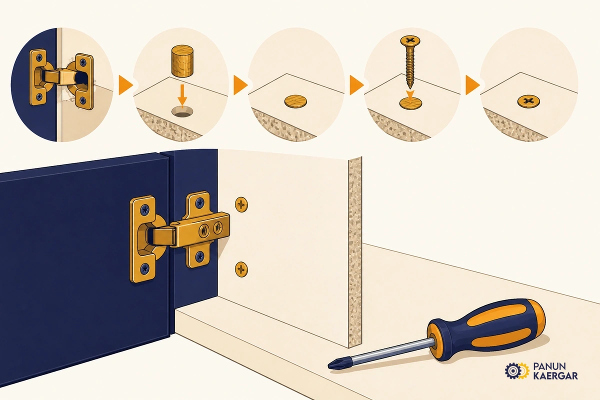 Rescue a stripped hole carefully — A wood plug, longer screw into solid timber, or a proper repair kit can restore grip; d...