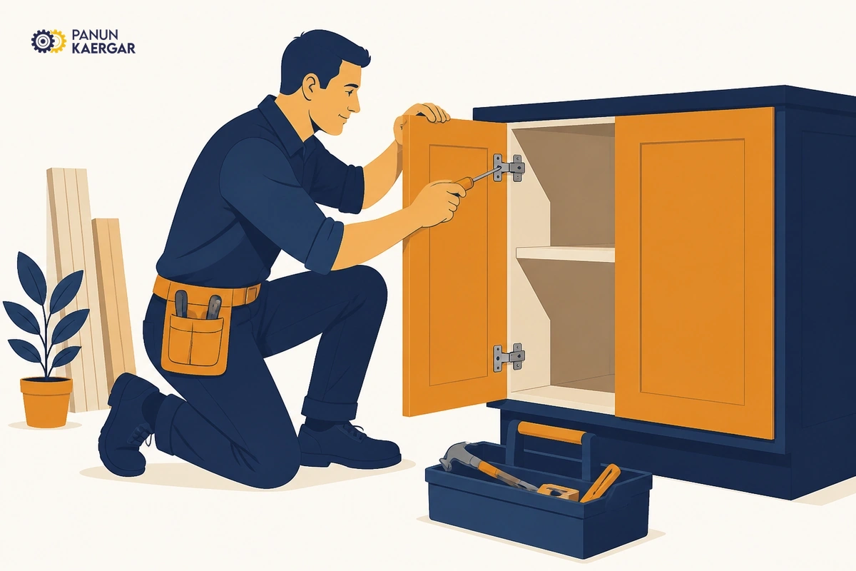 Book a carpenter — A pro can relocate hinges, reinforce the carcass, replace worn soft-close units, and re...