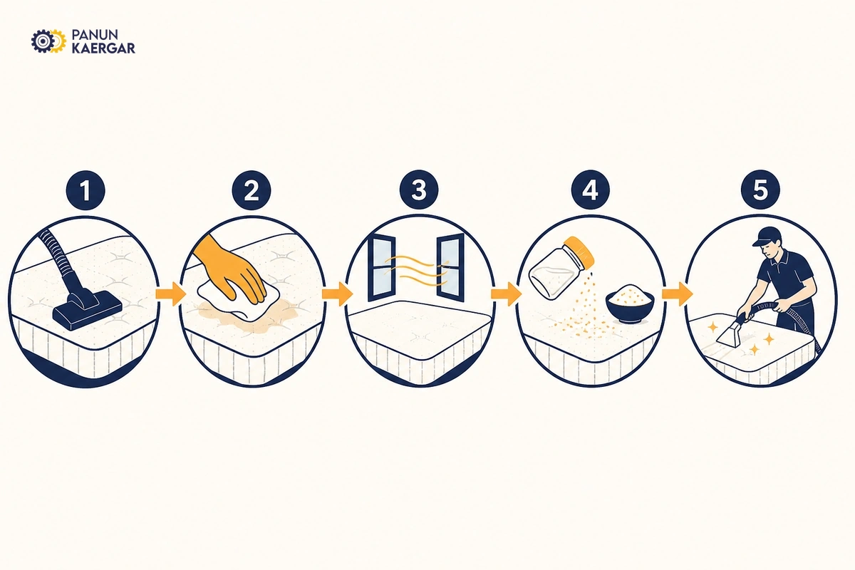 Practical mattress smells or stains troubleshooting steps