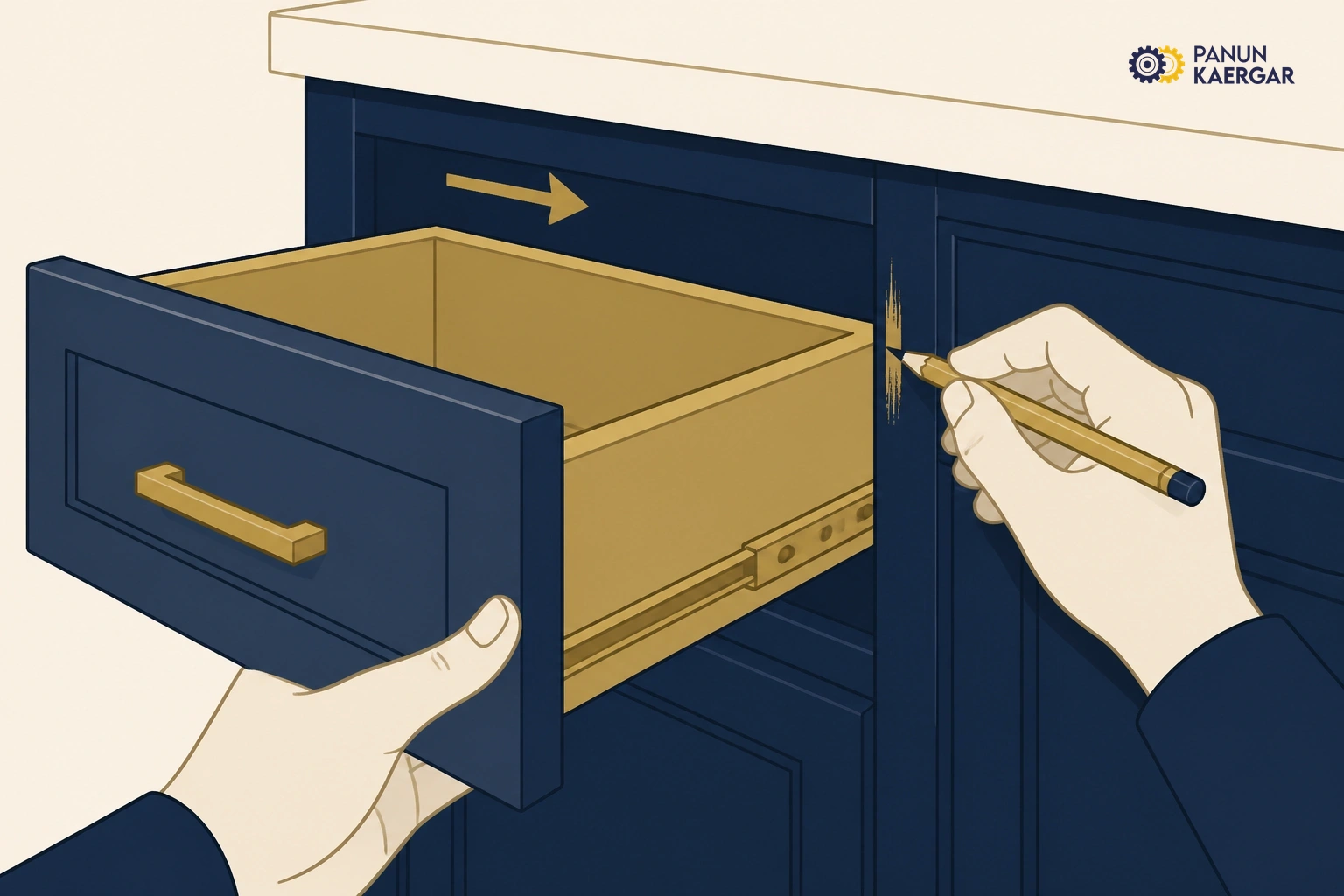 Mark what rubs — Open slowly and note exactly where contact happens