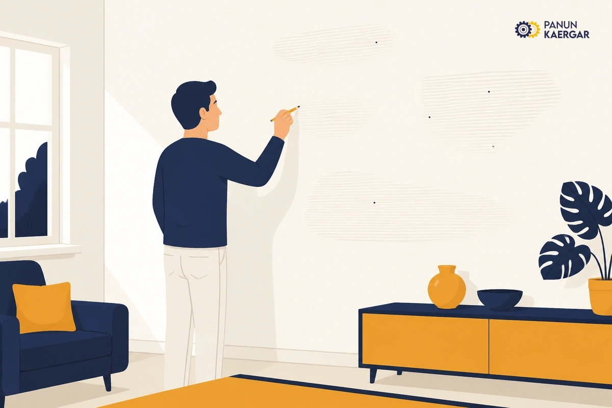 Judge the wall in daylight — Look across the surface with side light; mark high ridges, missed spots, and areas wher...
