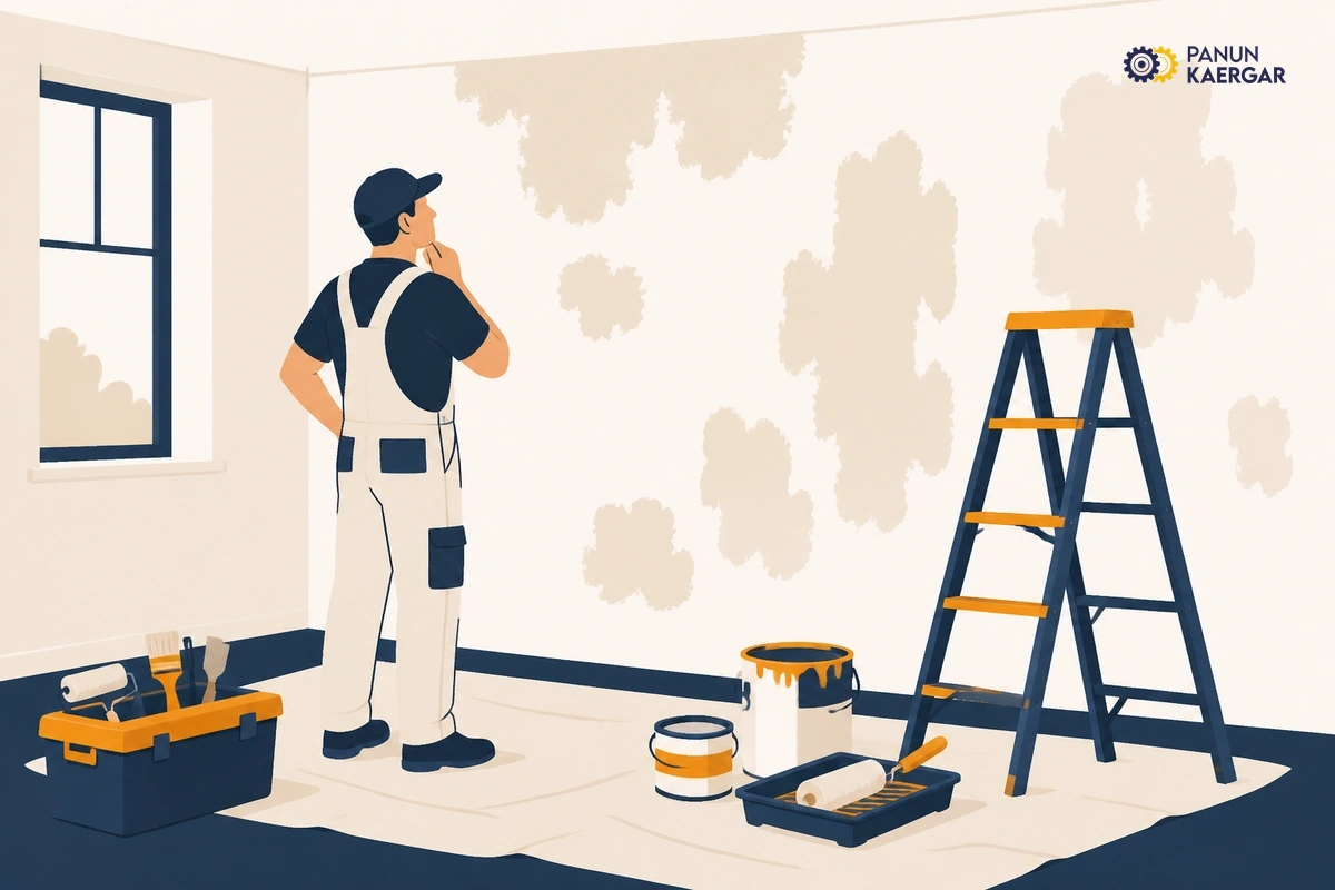 Book a painter — A pro can assess damp, strip failing layers, level large areas, and match sheen across ...