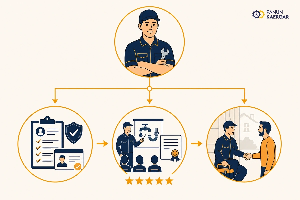 Process diagram: are panun kaergar providers trained