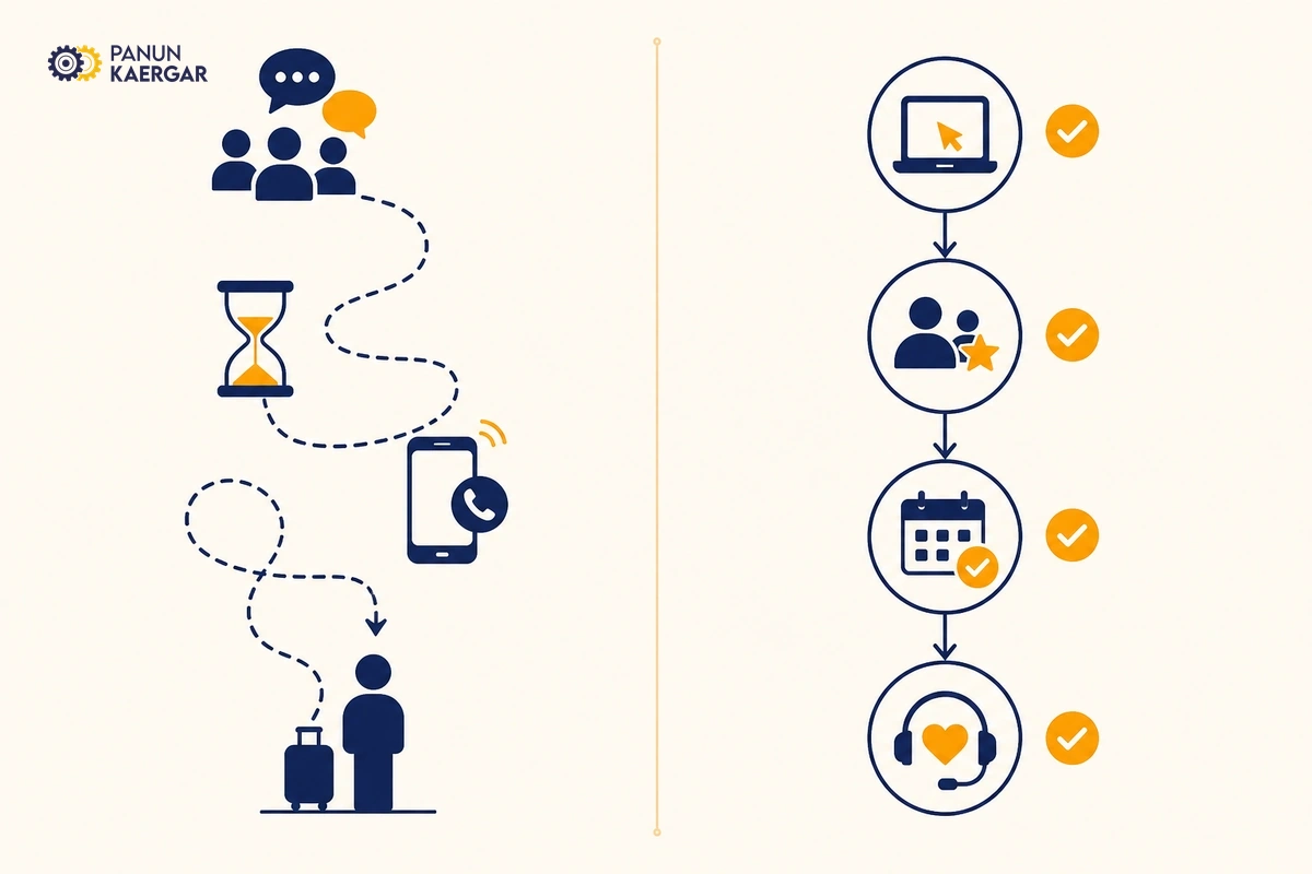 How panun kaergar vs traditional local booking: what actually changes for customers works with Panun Kaergar