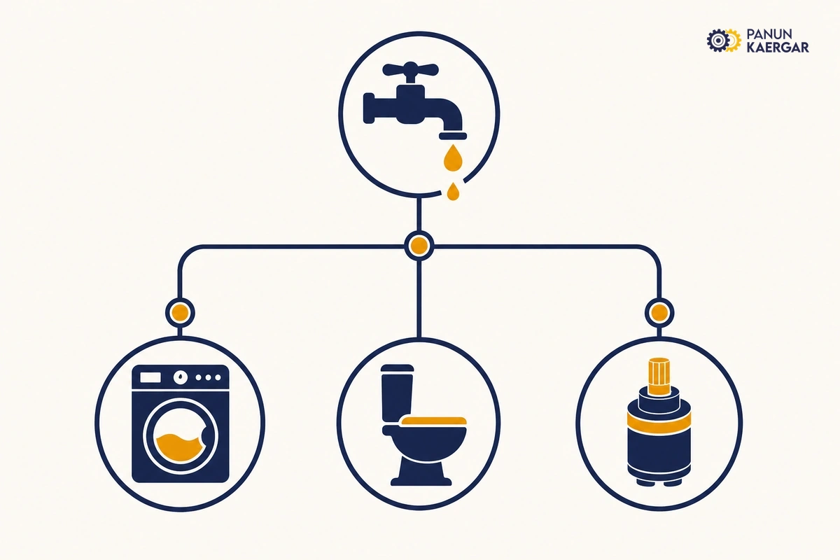 Diagnosis diagram for tap keeps dripping