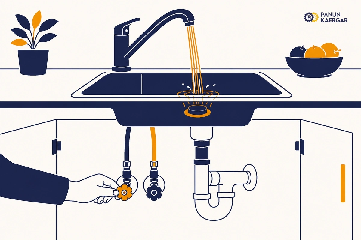 Isolate and drain the tap — Close the under-sink or wall isolation valve, open the tap to release pressure, and put...