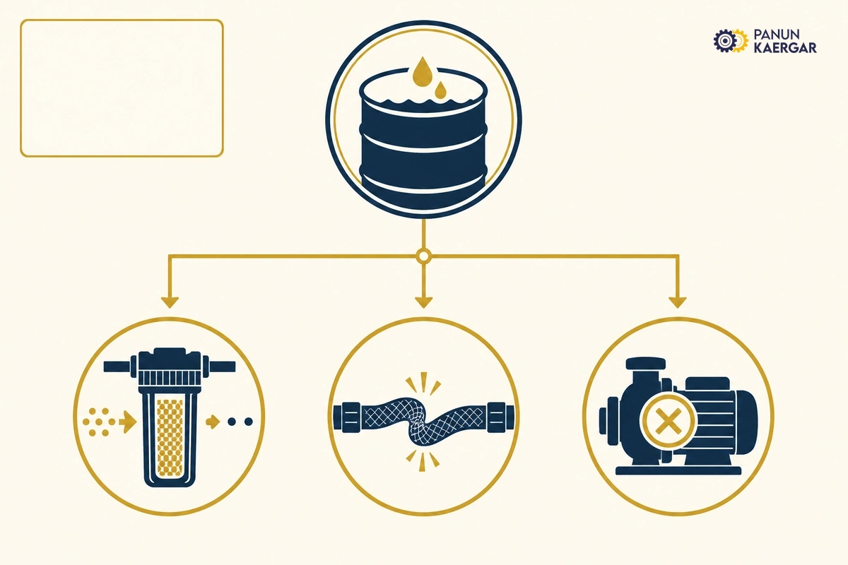 Diagnosis diagram for washing machine not draining