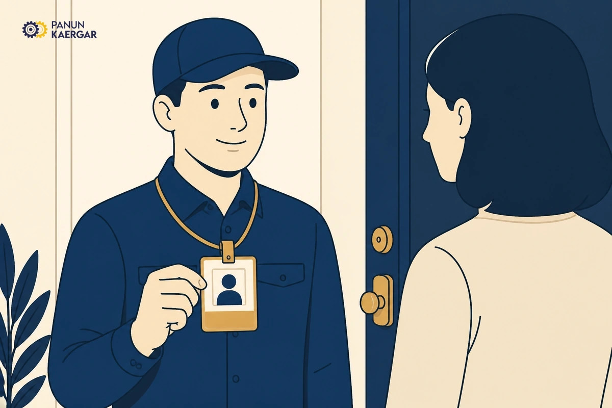 Verified local partners — Every partner wears a Panun Kaergar uniform and ID card, passes identity and trade chec...