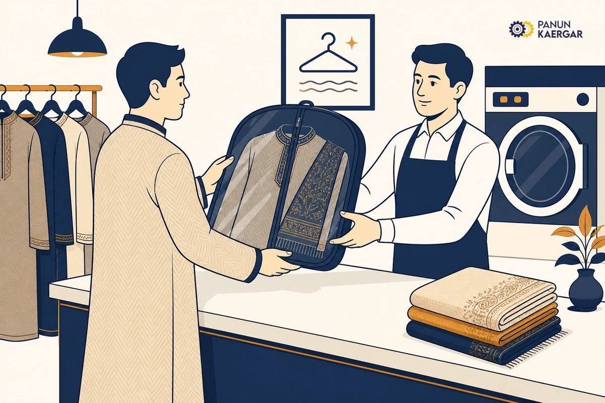 Dry clean before long storage — Take clean, identified items to dry cleaning so oils and food smells do not feed moths ...