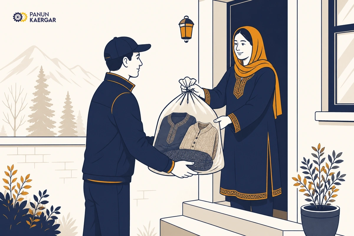Book pickup or drop-off dry cleaning — A laundry partner can collect suits, pherans, and shawls, clean them properly, and retu...